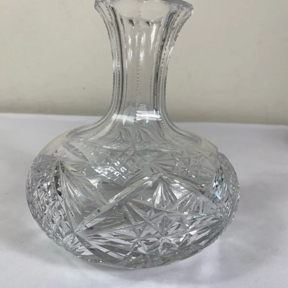 American Cut Glass ABP Edwardian 1901 -1910 antique carafe